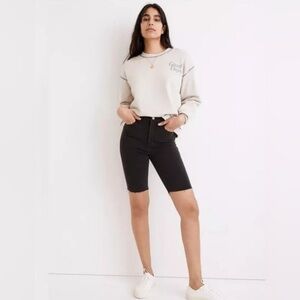 Madewell Roadtripper Biker Shorts Black Size 29 High Rise